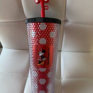 Disney Starbucks Walt Disney World Minnie Mouse Tumbler with Straw Polka Dots